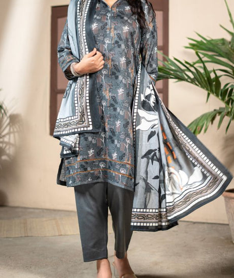 Hafiz Zara Lawn`25 (Vol-2) D#42 (Grey)