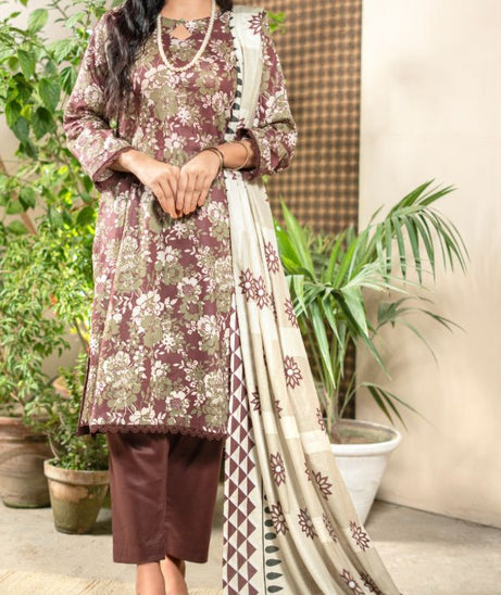 Hafiz Zara Lawn`25 (Vol-2) D#44 (Maroon)