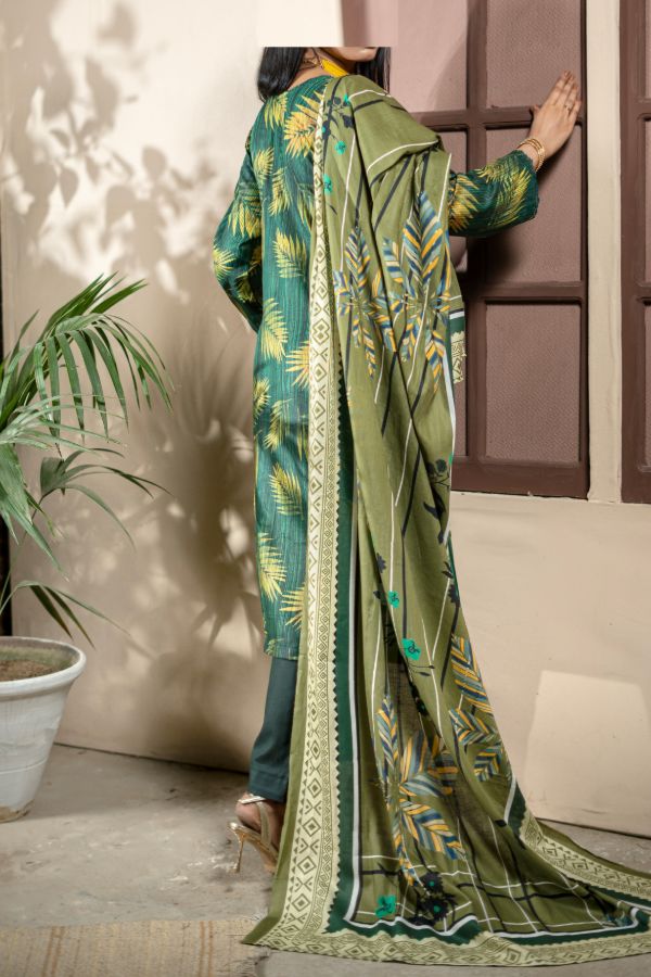Hafiz Zara Lawn`25 (Vol-2) D#45 (D Green)