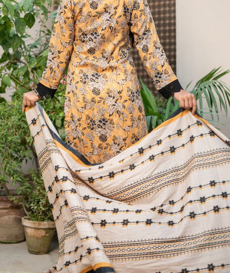Hafiz Zara Lawn`25 (Vol-2) D#48 (Golden)