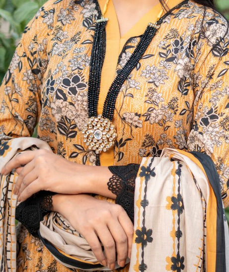 Hafiz Zara Lawn`25 (Vol-2) D#48 (Golden)