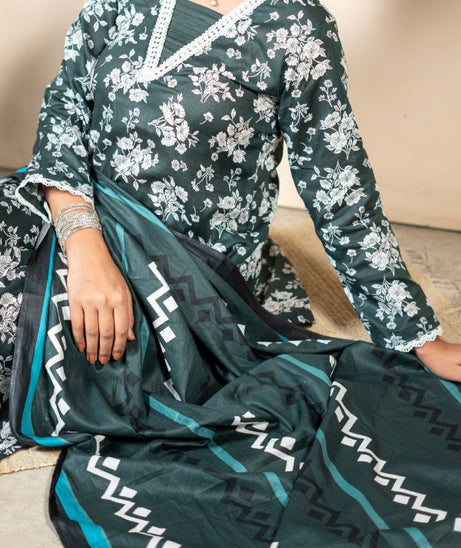 Hafiz Zara Lawn`25 (Vol-2) D#49 (Green)