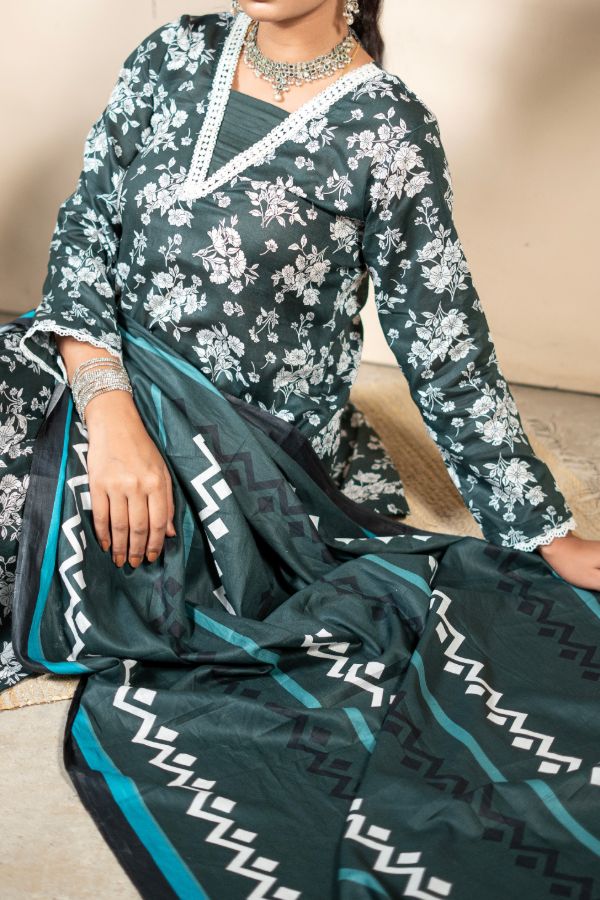 Hafiz Zara Lawn`25 (Vol-2) D#49 (Green)