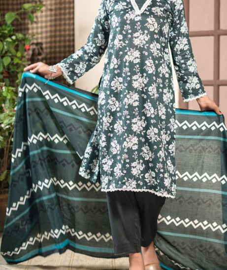 Hafiz Zara Lawn`25 (Vol-2) D#49 (Green)