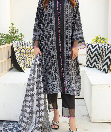 Hafiz Zoeba Emb Lawn`25 D#02 Grey