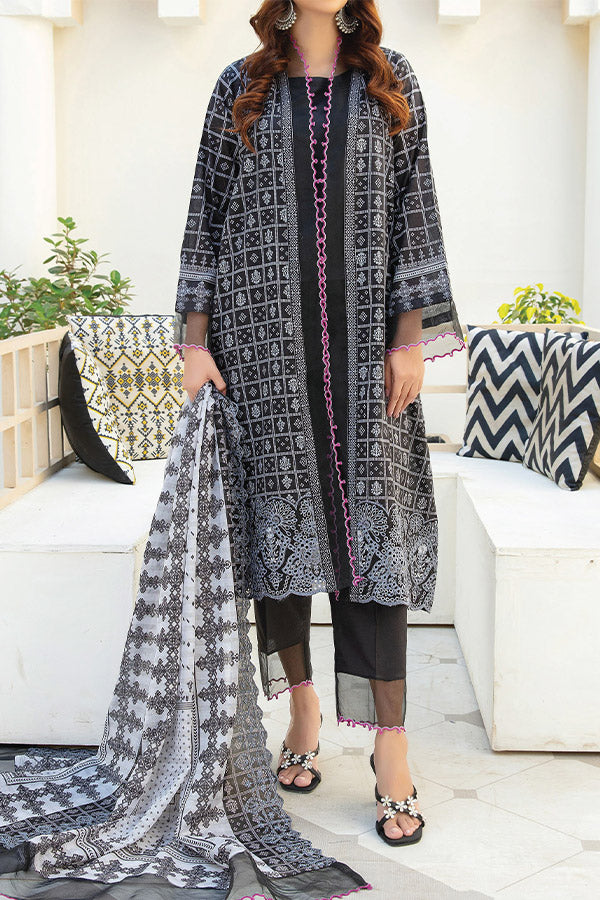 Hafiz Zoeba Emb Lawn`25 D#02 Grey