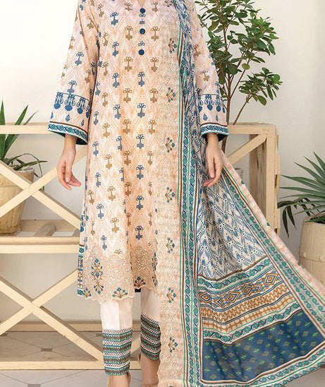 Hafiz Zoeba Emb Lawn`25 D#05 Peach
