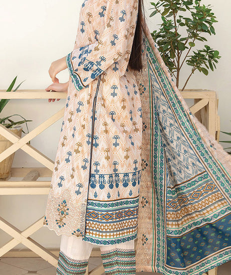 Hafiz Zoeba Emb Lawn`25 D#05 Peach