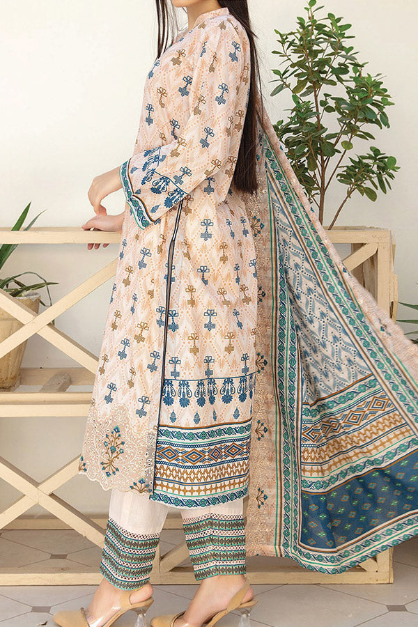 Hafiz Zoeba Emb Lawn`25 D#05 Peach