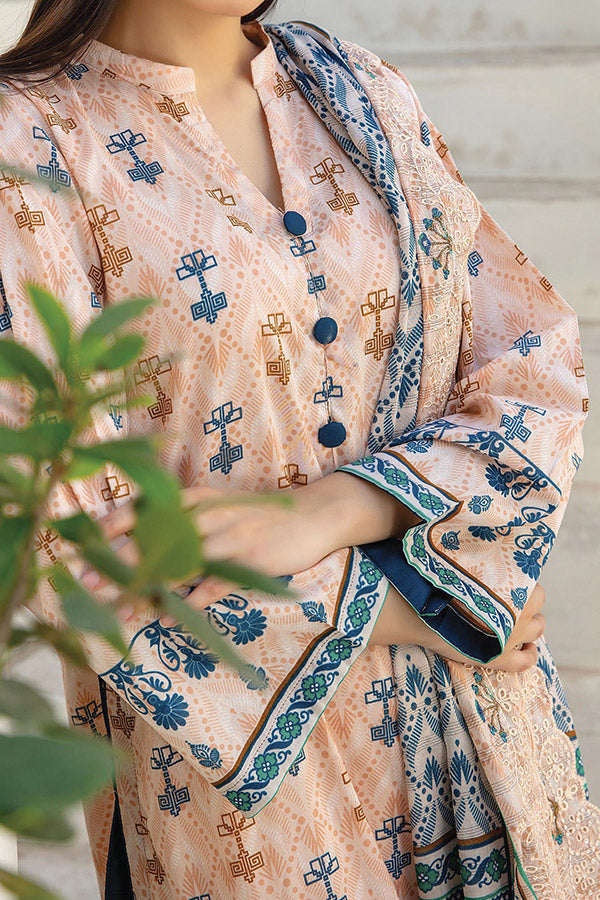 Hafiz Zoeba Emb Lawn`25 D#05 Peach