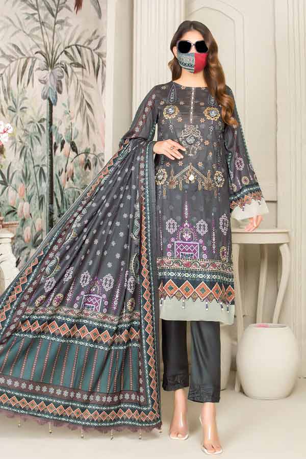 Hajra Exclusive Emb Lawn`22 Vol-26 D#10