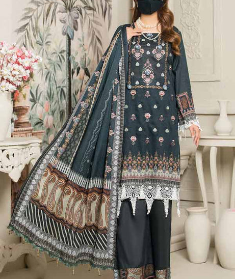 Hajra Exclusive Emb Lawn`22 Vol-26 D#03