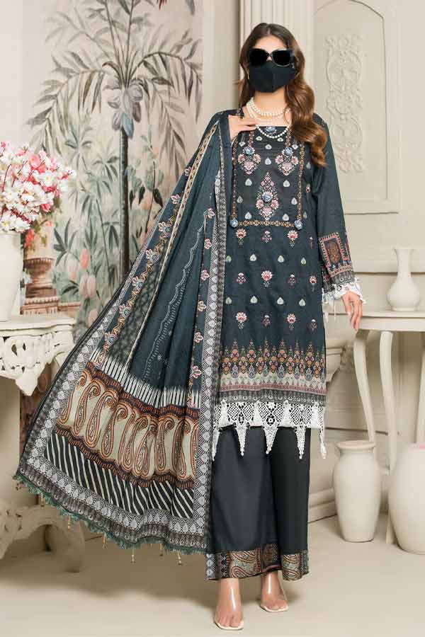 Hajra Exclusive Emb Lawn`22 Vol-26 D#03