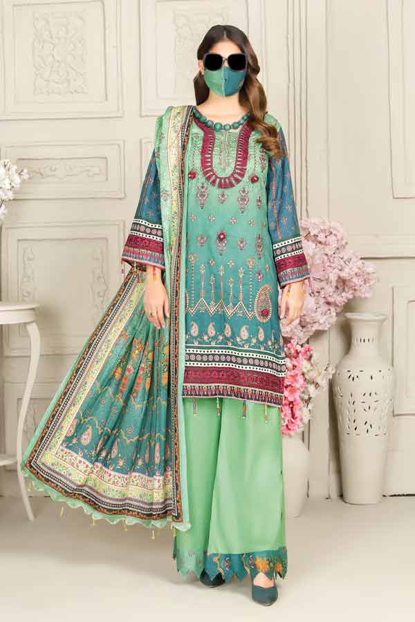 Hajra Exclusive Emb Lawn`22 Vol-26 D#05