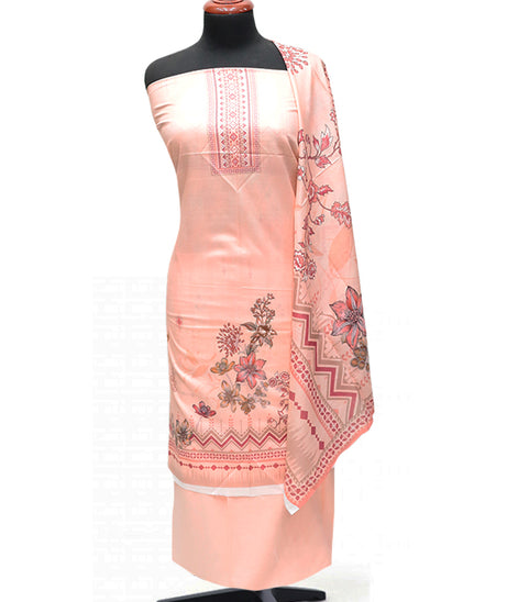 Hamdam Floral Lawn`24 (Vol-1) D#5796 (D Peach)