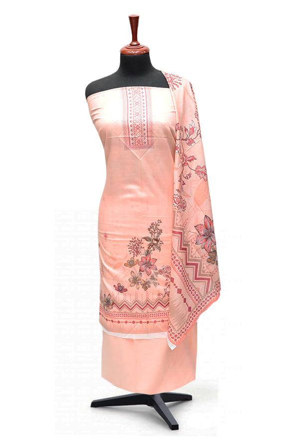 Hamdam Floral Lawn`24 (Vol-1) D#5796 (D Peach)