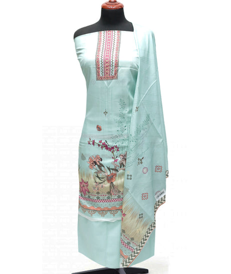 Hamdam Floral Lawn`24 (Vol-1) D#5796 (L Green)