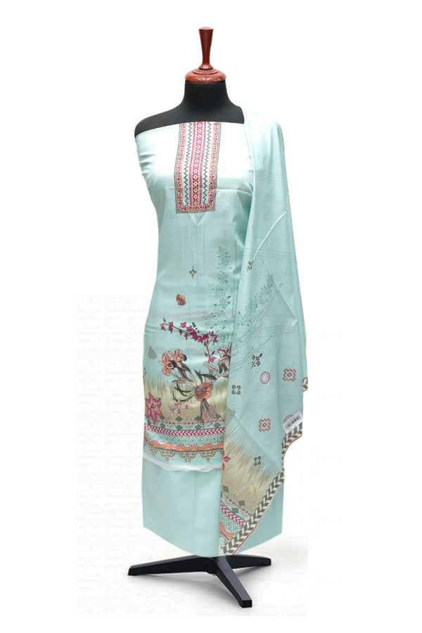 Hamdam Floral Lawn`24 (Vol-1) D#5796 (L Green)