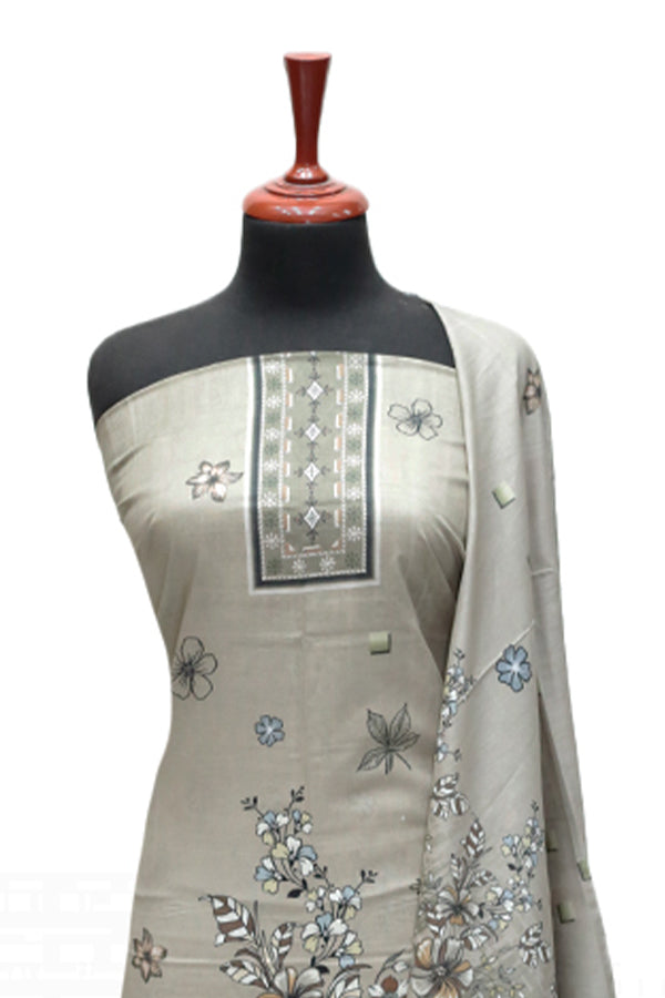 Hamdam Floral Lawn`24 (Vol-1) D#5796 (M Grey)