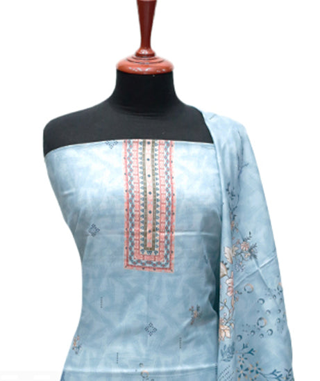 Hamdam Floral Lawn`24 (Vol-1) D#5796 (Sky)