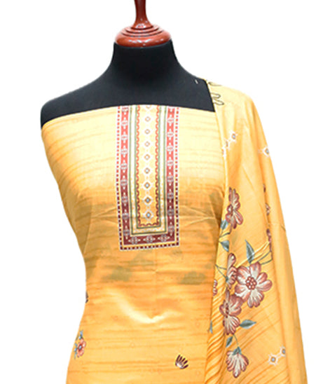 Hamdam Floral Lawn`24 (Vol-1) D#5796 (Yellow)
