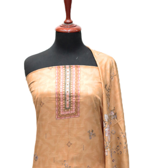 Hamdam Floral Lawn`24 (Vol-2) D#5766 (Camel)