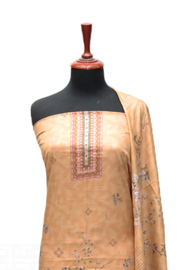 Hamdam Floral Lawn`24 (Vol-2) D#5766 (Camel)