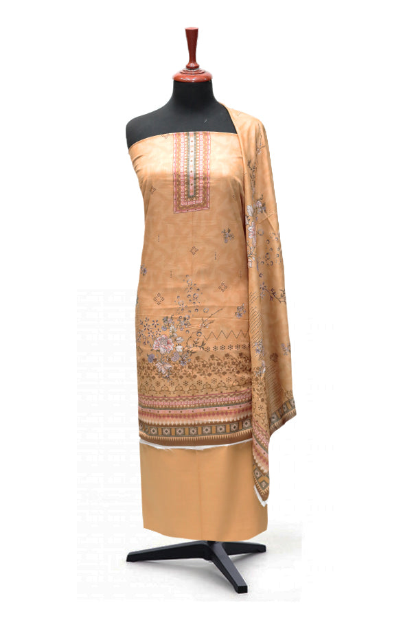 Hamdam Floral Lawn`24 (Vol-2) D#5766 (Camel)