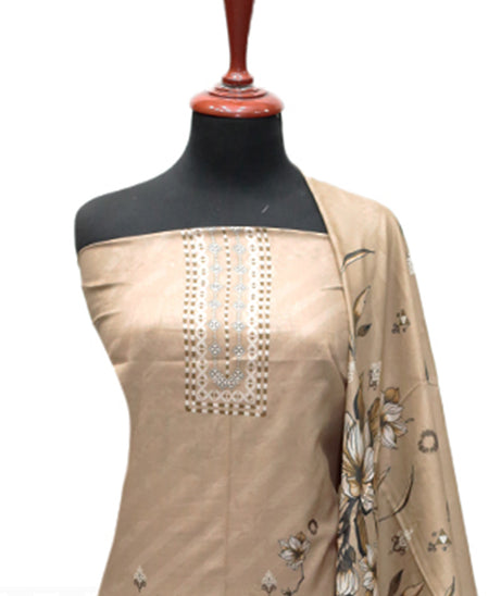 Hamdam Floral Lawn`24 (Vol-2) D#5766 (L Brown)