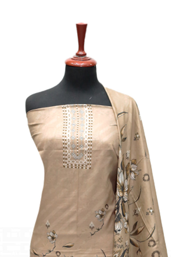 Hamdam Floral Lawn`24 (Vol-2) D#5766 (L Brown)