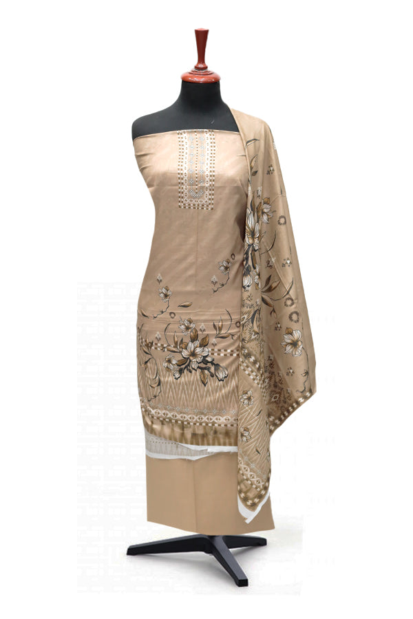 Hamdam Floral Lawn`24 (Vol-2) D#5766 (L Brown)