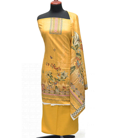 Hamdam Floral Lawn`24 (Vol-2) D#5766 (Mustard)