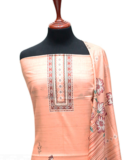 Hamdam Floral Lawn`24 (Vol-2) D#5766 (Peach)