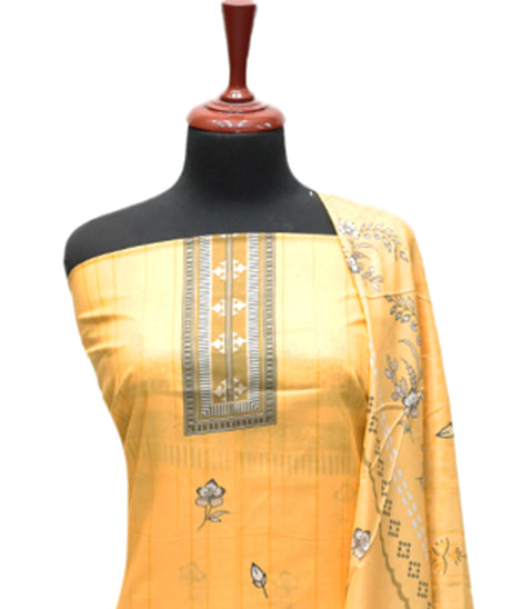 Hamdam Floral Lawn`24 (Vol-2) D#5766 (Yellow)