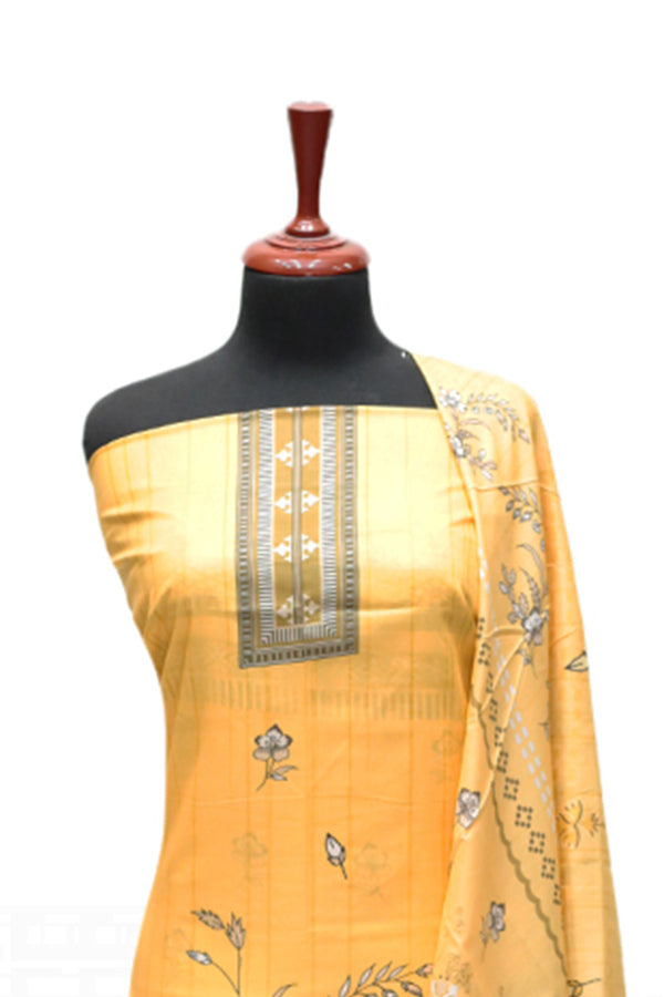 Hamdam Floral Lawn`24 (Vol-2) D#5766 (Yellow)