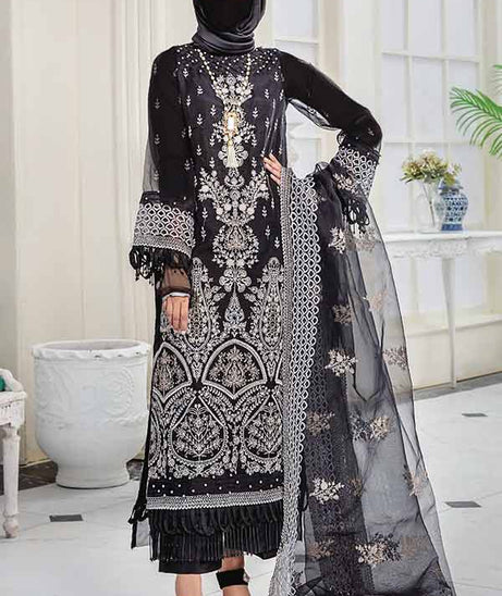 Hamdam Hazel Emb Organza`22 D#01