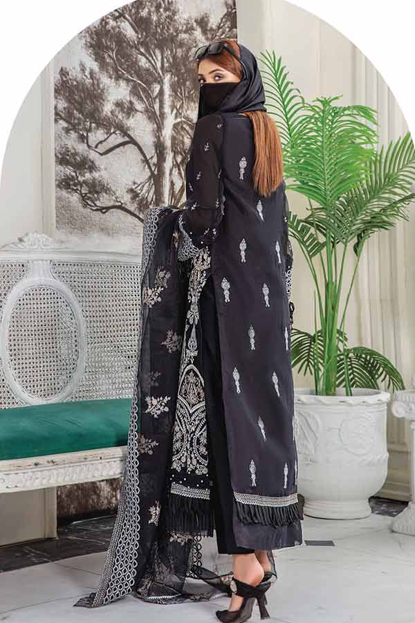 Hamdam Hazel Emb Organza`22 D#01