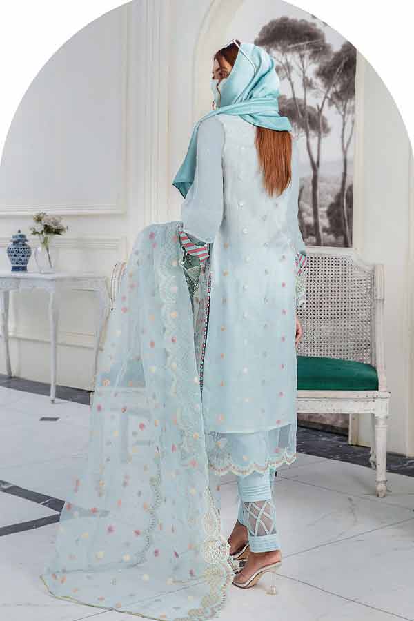 Hamdam Hazel Emb Organza`22 D#10