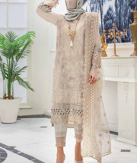Hamdam Hazel Emb Organza`22 D#03