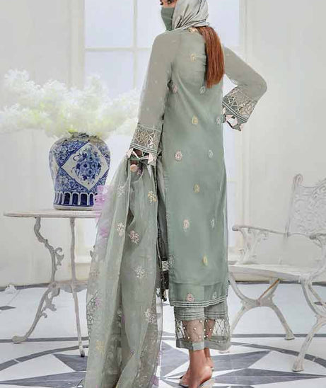 Hamdam Hazel Emb Organza`22 D#04