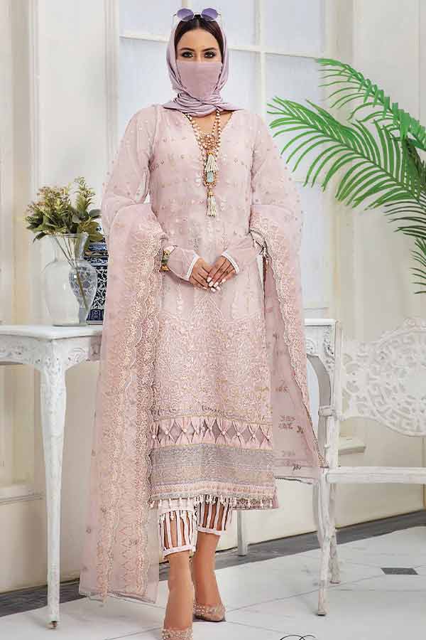 Hamdam Hazel Emb Organza`22 D#05