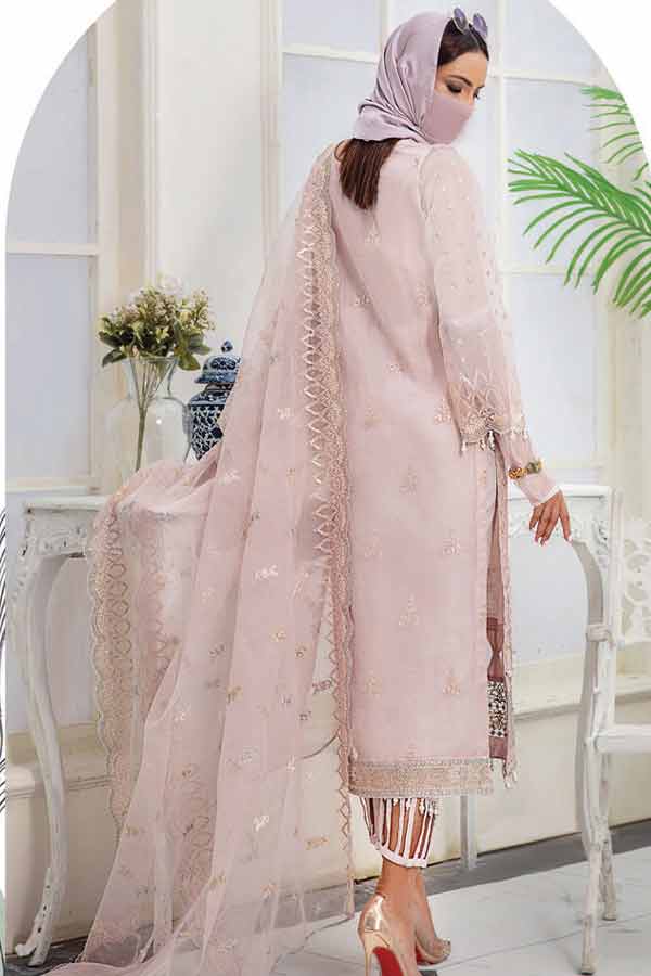 Hamdam Hazel Emb Organza`22 D#05