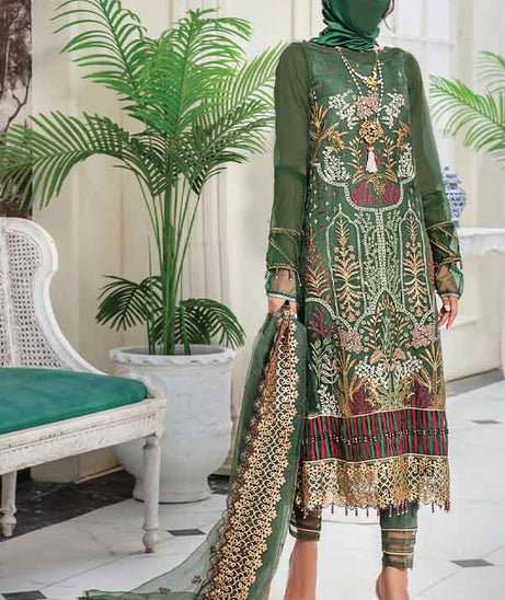 Hamdam Hazel Emb Organza`22 D#06
