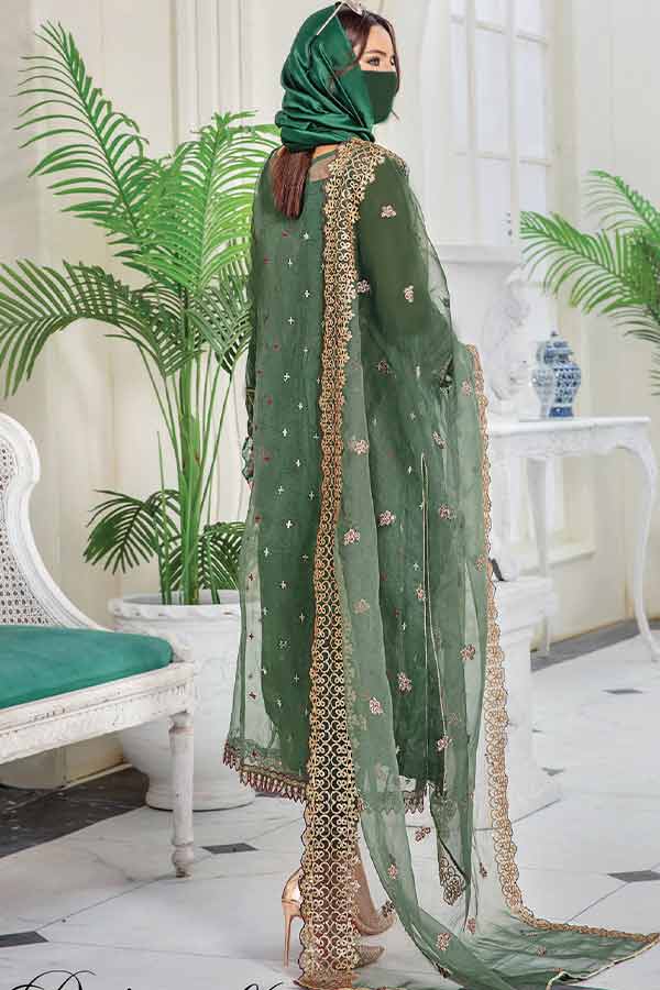 Hamdam Hazel Emb Organza`22 D#06