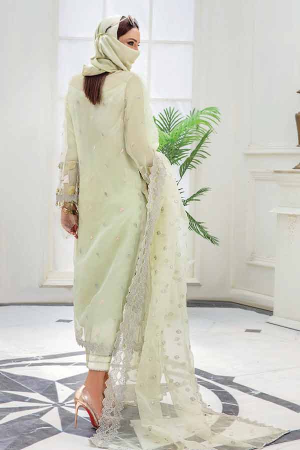 Hamdam Hazel Emb Organza`22 D#08