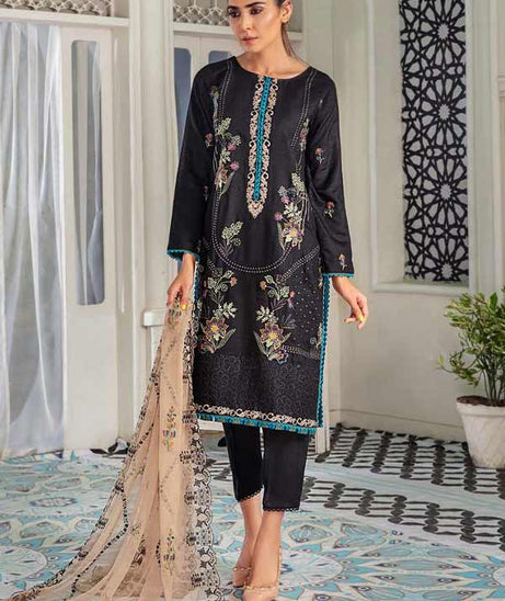 Hamdam Noir Slub Linen'22 D#3