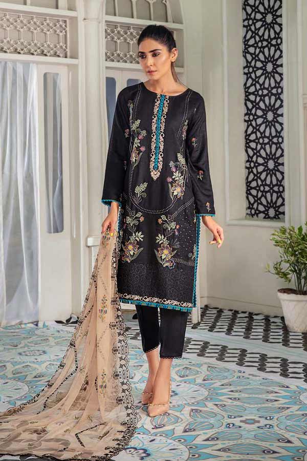 Hamdam Noir Slub Linen'22 D#3