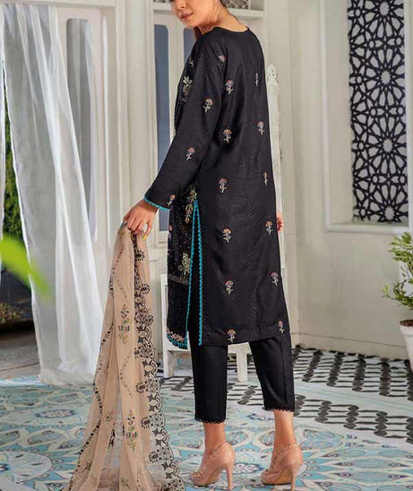 Hamdam Noir Slub Linen'22 D#3