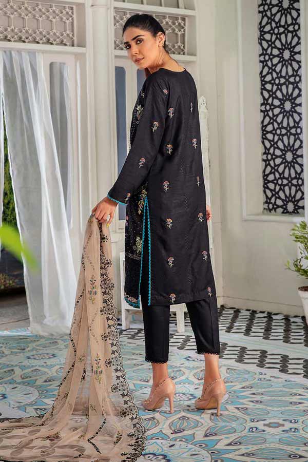 Hamdam Noir Slub Linen'22 D#3