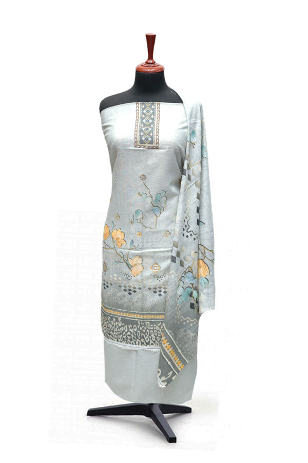 Hamdam Karandi Lawn'24 D#13021 (Grey)